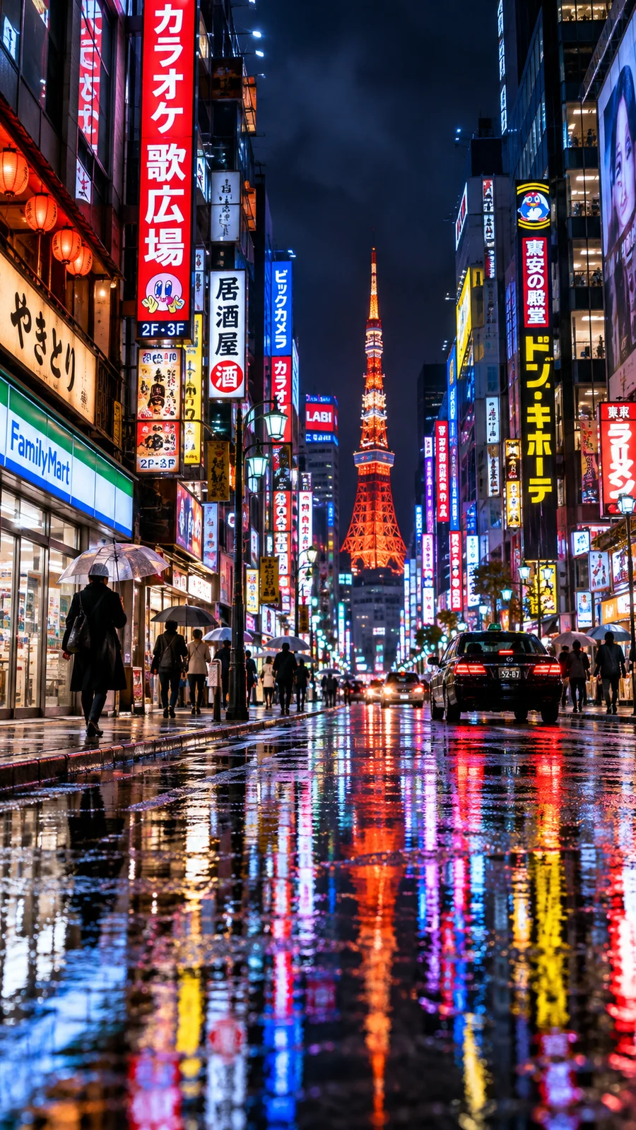 サイバーパンク東京・雨夜のネオン路地 - 5