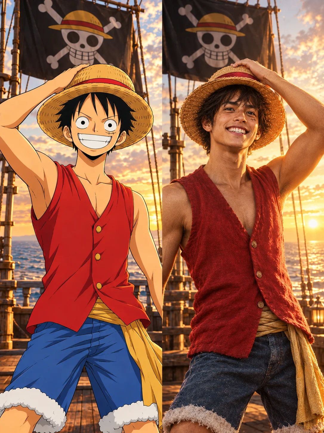 ルフィ手描きスケッチと実写の共演 - 6