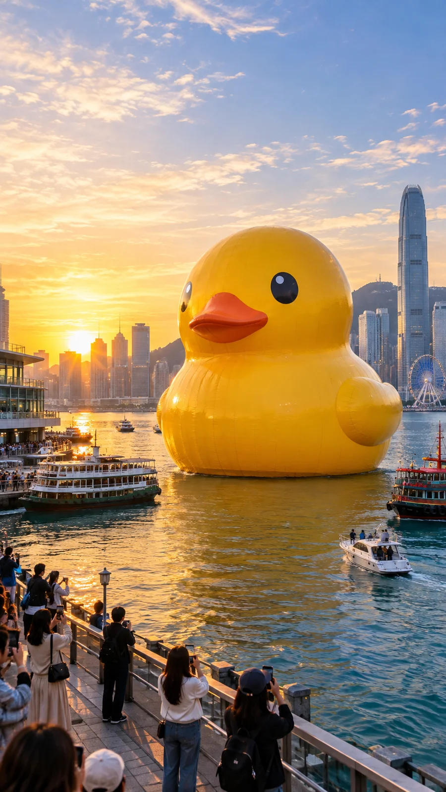 港に浮かぶ巨大ラバーダック - 10