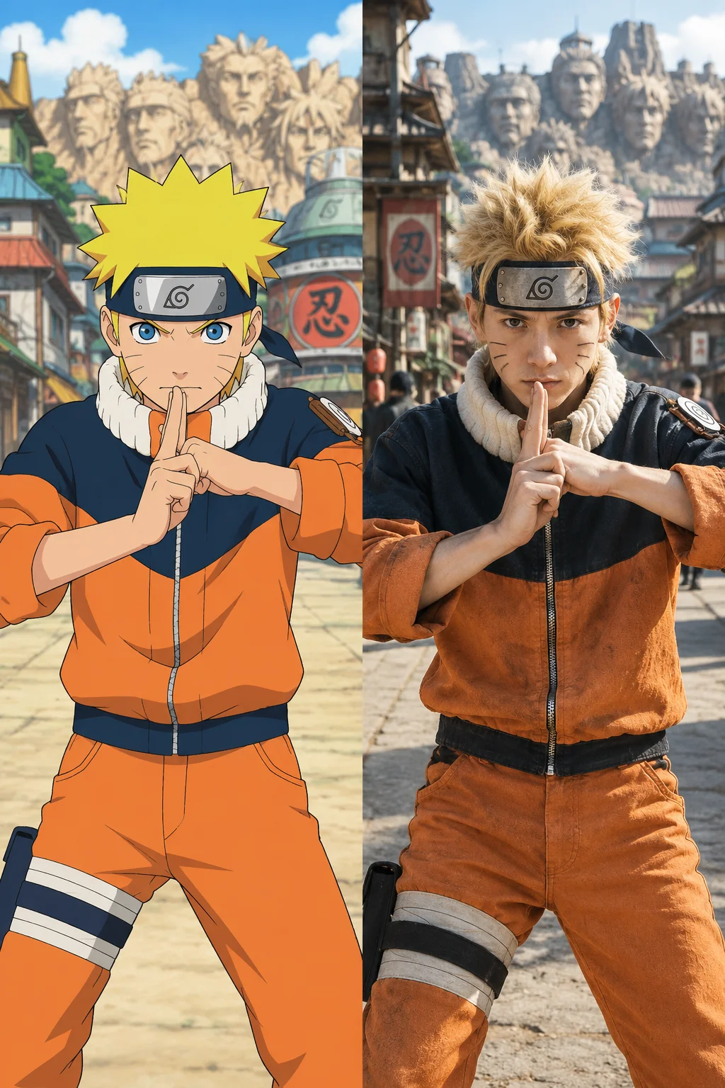 ナルト手描きスケッチと実写の共演 - 7