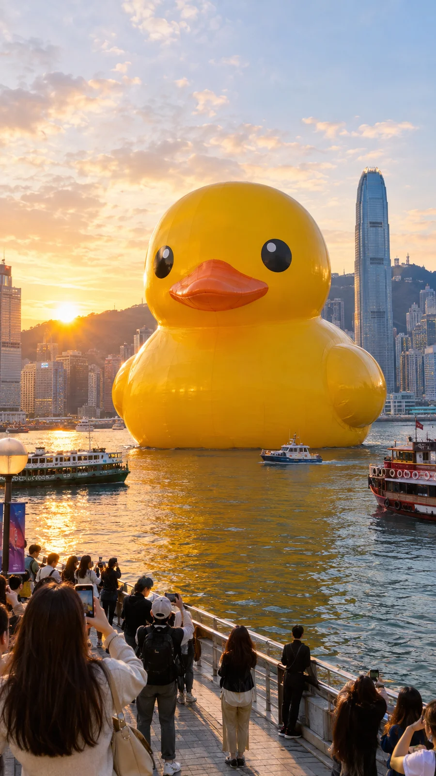 港に浮かぶ巨大ラバーダック - 11
