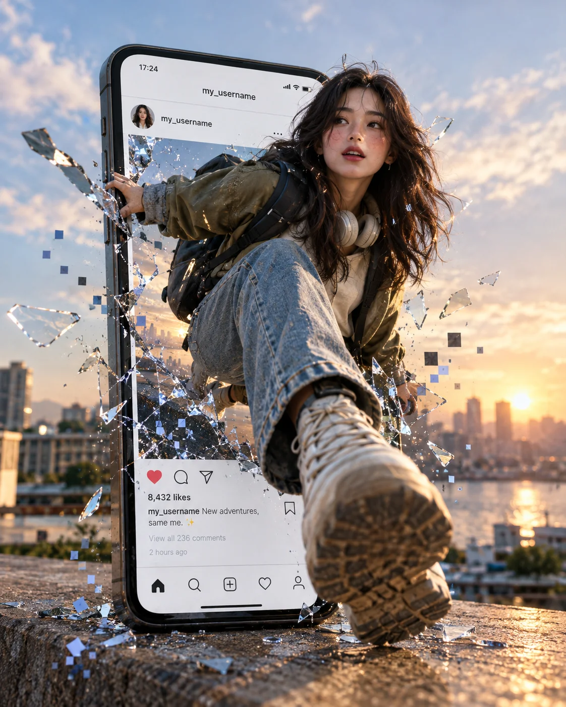 スマホ画面から飛び出す3D人物イリュージョン - 8