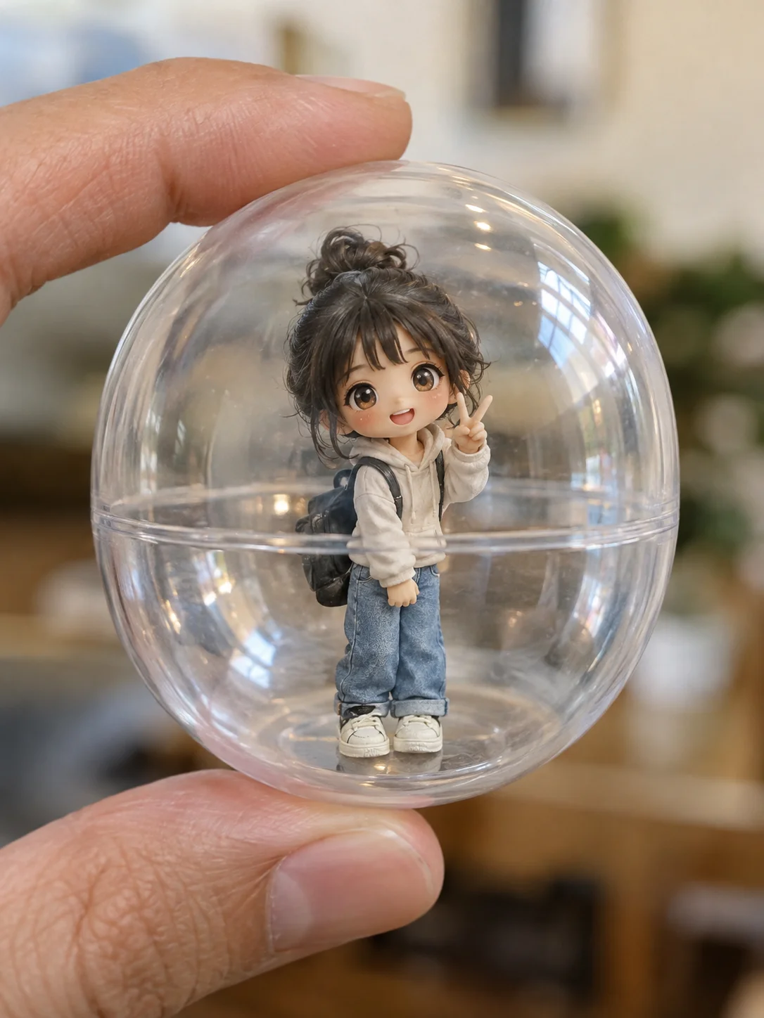 カプセルトイ風ちびキャラ3Dフィギュア