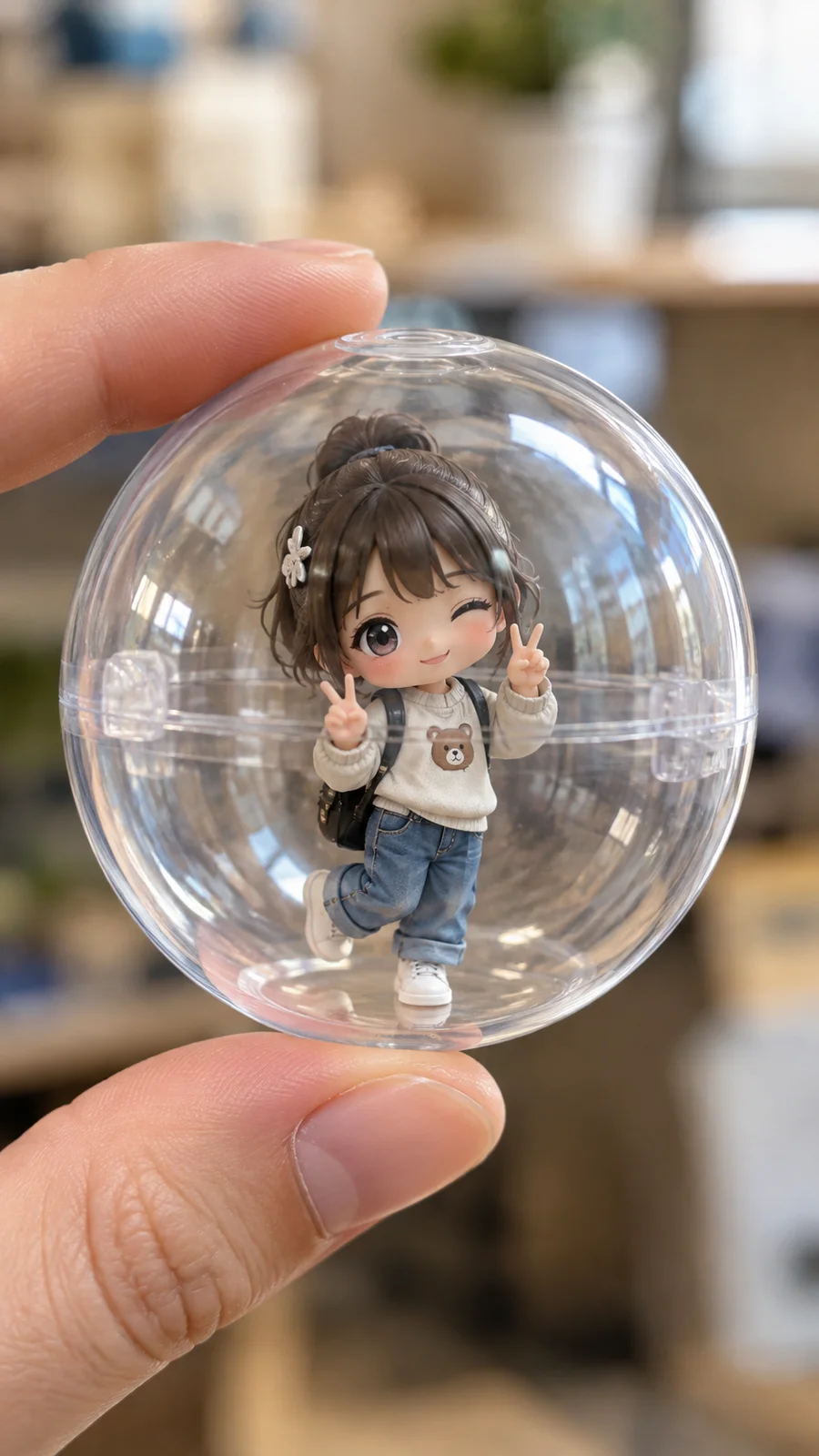 カプセルトイ風ちびキャラ3Dフィギュア - 9