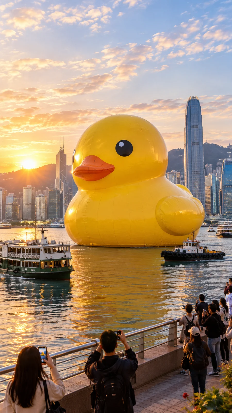 港に浮かぶ巨大ラバーダック - 12
