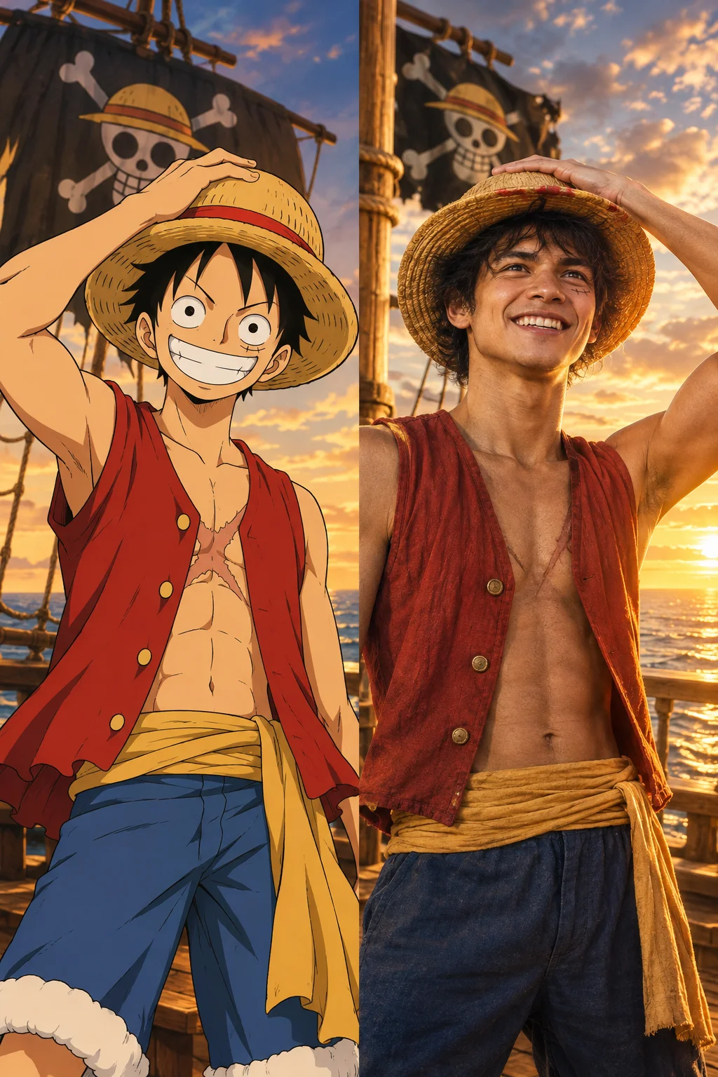ルフィ手描きスケッチと実写の共演 - 7