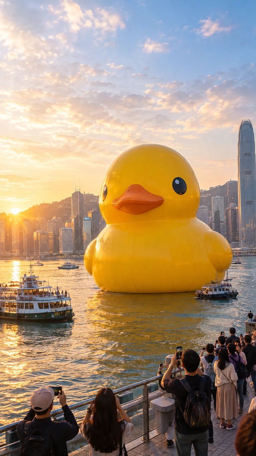 港に浮かぶ巨大ラバーダック - 4